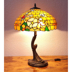 Tiffany Tischleuchte im Tiffany Stil Blumen m334