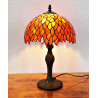 Tiffany Tischleuchte orange im Tiffany Stil m208
