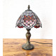 Tiffany Tischleuchte im Tiffany Stil rot m212