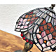 Tiffany Tischleuchte im Tiffany Stil rot m212
