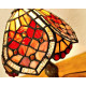 Tiffany Tischleuchte im Tiffany Stil rot m212