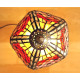 Tiffany Tischleuchte im Tiffany Stil rot m212