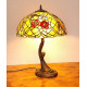Tiffany Tischleuchte im Tiffany Stil Blumen Rosen m340