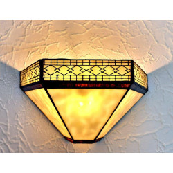 Tiffany Wandleuchte im Tiffany Stil Wandlampe beige w76