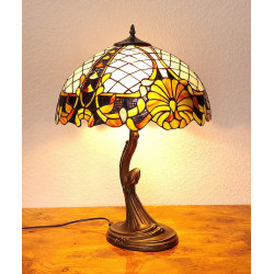 Tiffany Tischleuchte im Tiffany Stil Blumen m341