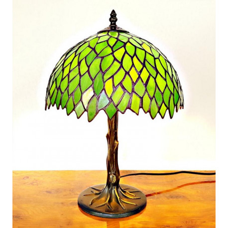 Tiffany Tischleuchte grün Tischlampe im Tiffany Stil m91