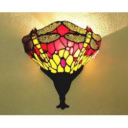 Tiffany Wandleuchte im Tiffany Stil Wandlampe  Dragonfly J16