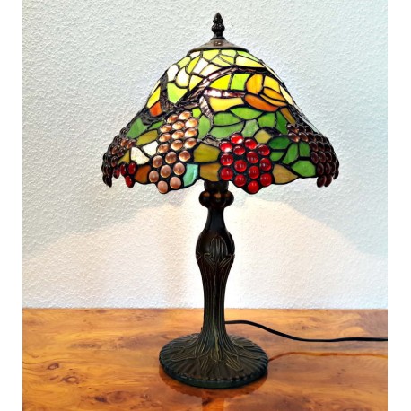 Tiffany Tischleuchte im Tiffany Stil Weintrauben K148
