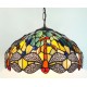 Tiffany Deckenleuchte Dragonfly im Tiffany Stil blau F309
