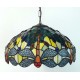 Tiffany Deckenleuchte Dragonfly im Tiffany Stil blau F309