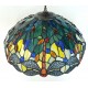 Tiffany Deckenleuchte Dragonfly im Tiffany Stil blau F309
