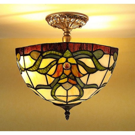 Deckenleuchte im Tiffany Stil D183
