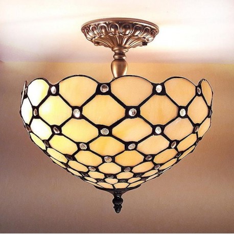 Deckenleuchte im Tiffany Stil D191