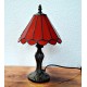 Tiffany Tischleuchte im Tiffany Stil Rot A156