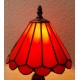 Tiffany Tischleuchte im Tiffany Stil Rot A156