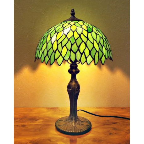 Tiffany Tischlampe Tischleuchte im Tiffany Stil grün T311