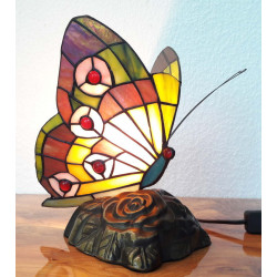Tiffany Schmetterling Lampe im Tiffany Stil Tischleuchte K169